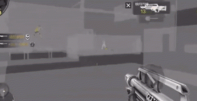 The game resource materials are modified to be transparent, achieving a perspective effect.