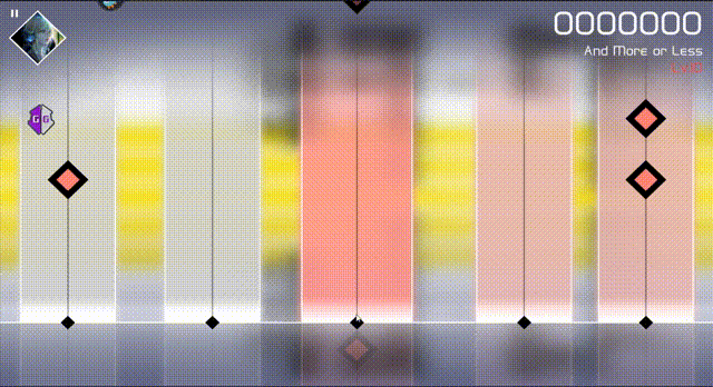 Slowing down the speed reduces the difficulty of music games