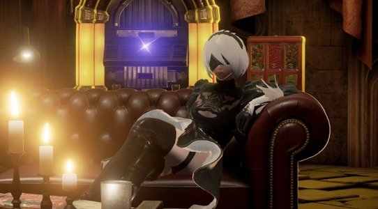 You can now play as 2B from NieR Automata in CODE VEIN, with full skirt cloth physics
