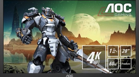 AOC announces G2868PQU; 28” TN panel 4K HDR gaming monitor with 1ms response time & AMD FreeSync
