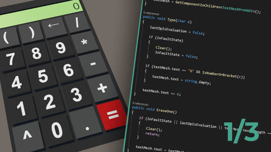Make a fully functional calculator in Unity not only for VR, Part I
