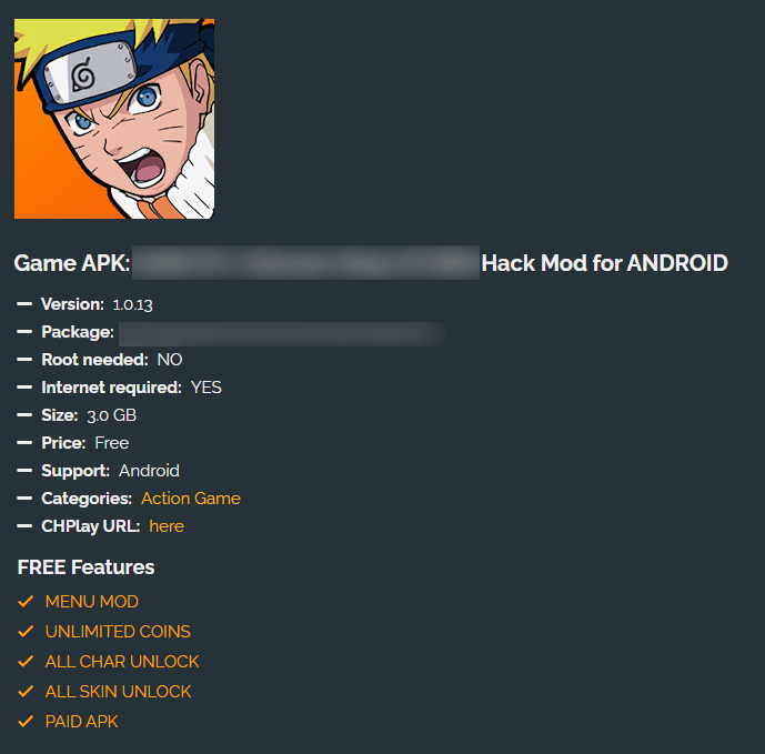 Cases of a popular game hacked on the platform