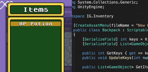 How To - Basic Inventory in Unity (Part 1)