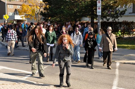 Hacked Colorado highway sign warns of roving zombies
