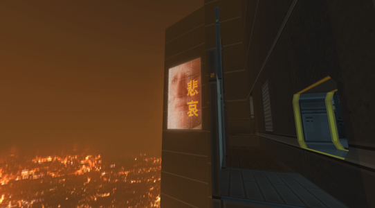 Doom meets Deus Ex in this custom exploration-heavy cyberpunk map for Doom 2/GZDoom