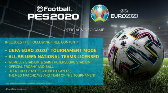 UEFA EURO 2020 is coming to eFootball PES 2020 on April 30th as a free update