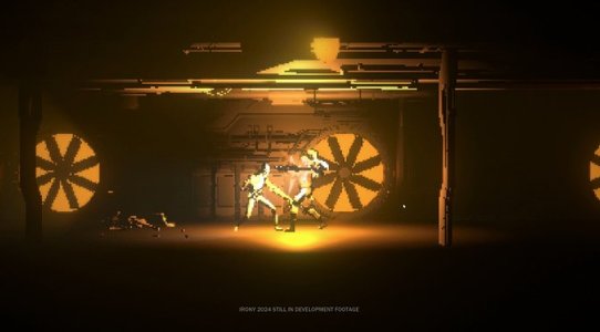 IRONY is a horror action platformer that blends PS2-era visuals with gritty 3D-pixel aesthetics