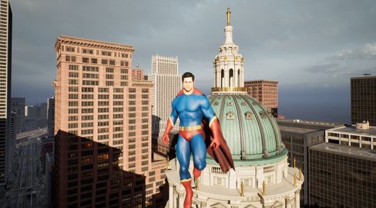 This cool Superman Unreal Engine 5 Demo is available for download