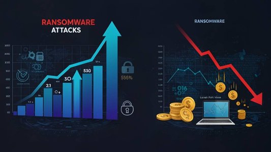 Ransomware Attacks Hit All-Time High as Payoffs Dwindle