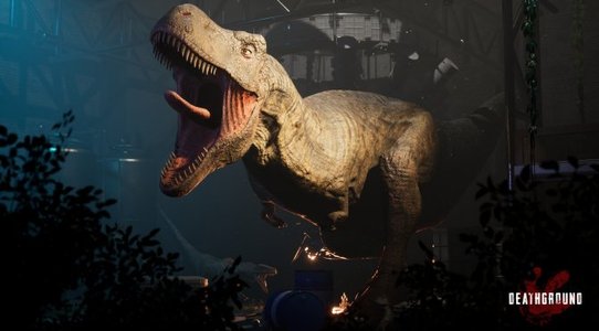 Deathground is a new multiplayer dinosaur survival horror game, heavily inspired by Alien Isolation