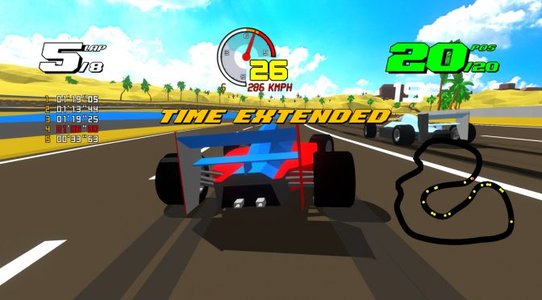 Formula Retro Racing is a retro racing game that looks similar to SEGA’s Virtua Racing