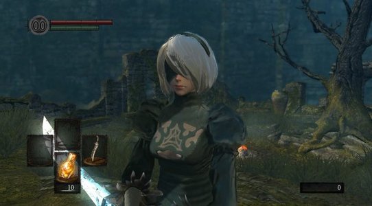 New version of the NieR Automata 2B mod for both Dark Souls and Dark Souls Remastered released