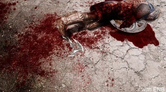 Enhanced Blood Textures mod for Skyrim Special Edition makes the game gorier and bloodier than ever