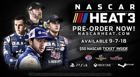 NASCAR Heat 3 officially releases on September 7th